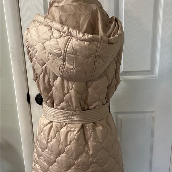 Kate Spade Bew York Spring Quilted Lin belted Vest S - Picture 7 of 9